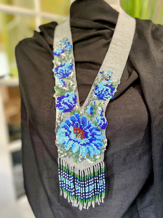 Loom Beaded Necklace – Handmade Tribal-Inspired Statement Jewelry