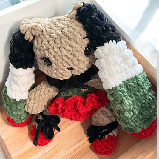 Handmade Palestine Giant Cute Cuddly Rabbit Amigurumi Toy – Cute Crochet Plush
