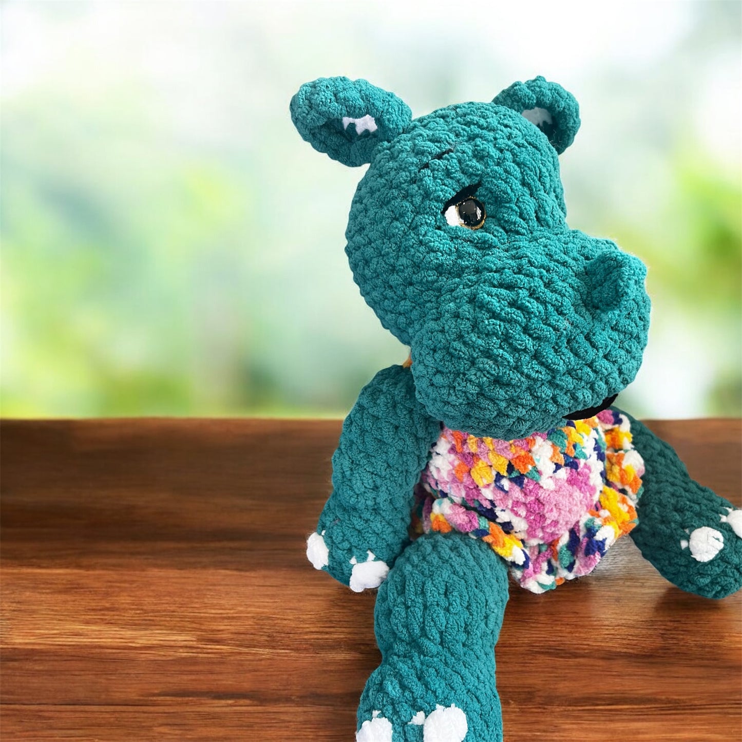 Hippo Plushie Handmade ( 2 Different Shapes)