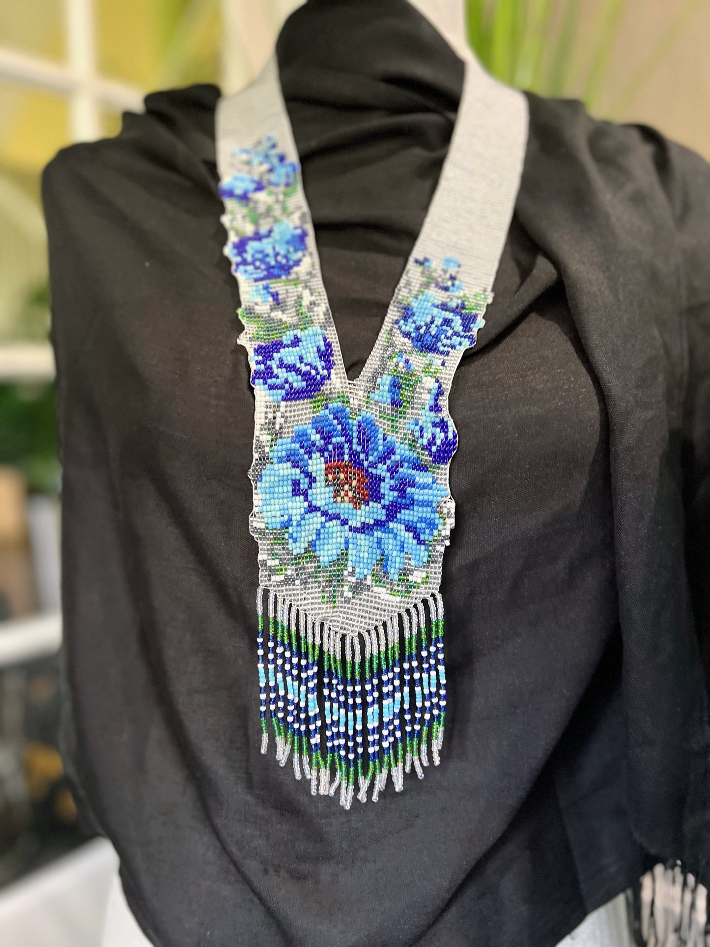 Loom Beaded Necklace – Handmade Tribal-Inspired Statement Jewelry