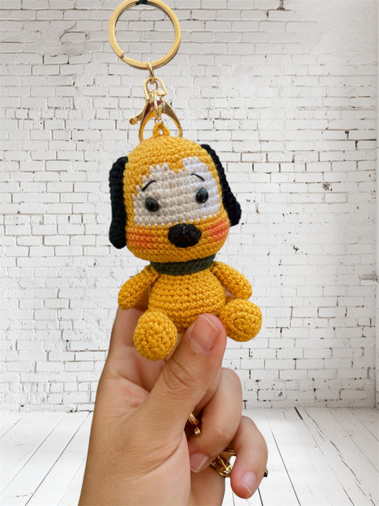 Handmade Dog Amigurumi Keychain – Cute Crochet Puppy Charm