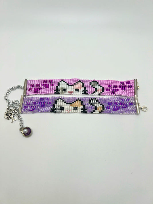 Handmade Cat Beads Bracelet – Cute Loom Beaded Jewelry