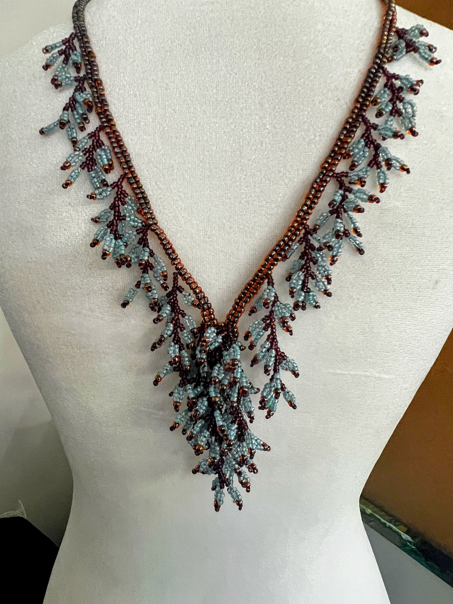 Handmade Beaded Cascade Necklaces - Statement Jewelry (2 Colors available)