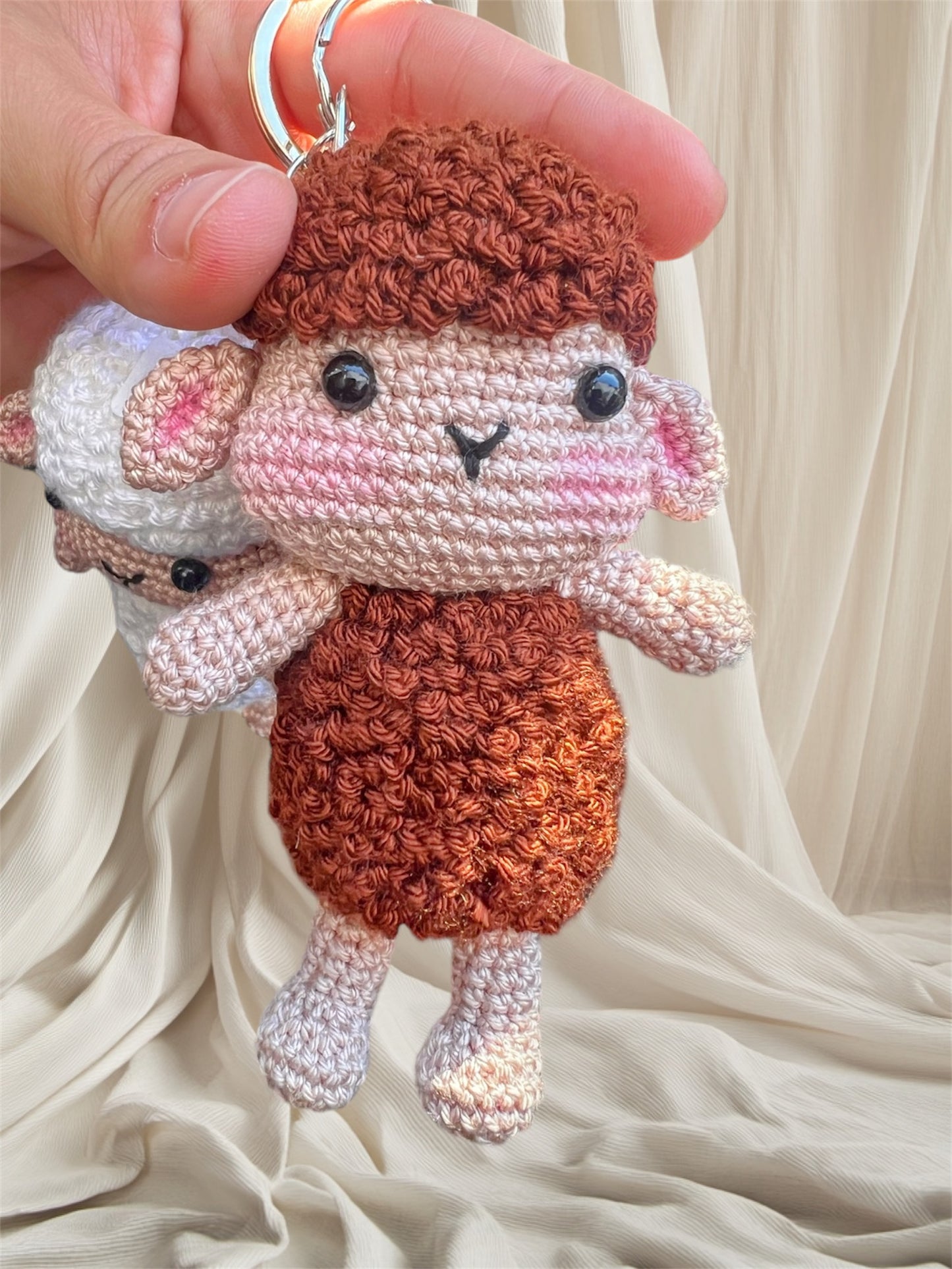 Cute 🐑 Sheep Keychain Amigurumi Toy