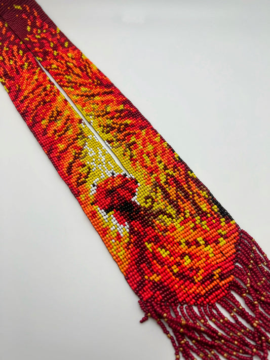 Loom Beaded Necklace – Handmade Geometric Boho Statement Jewelry