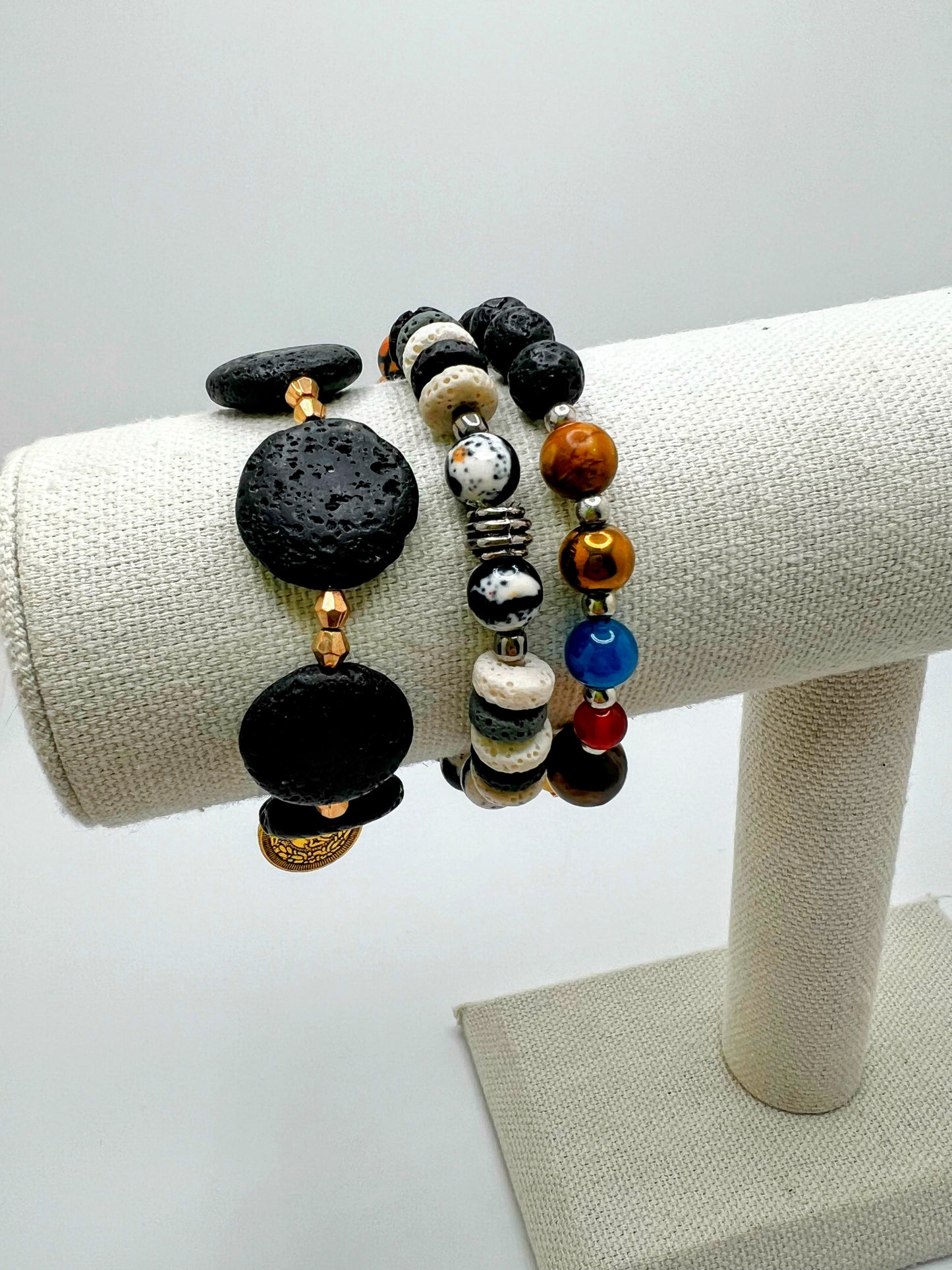 Lava Beads Aromatherapy Bracelet – Essential Oil Diffuser Jewelry (Multiple Designs) | Al Farid Gifts