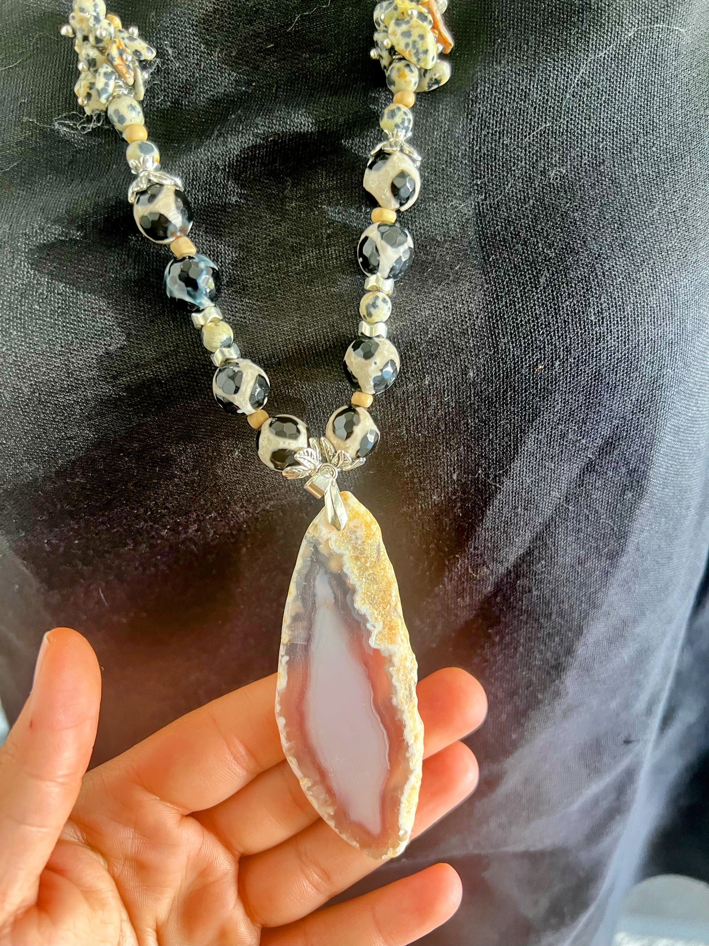 Tiger Agate Natural Stone Necklace (Diff Styles)