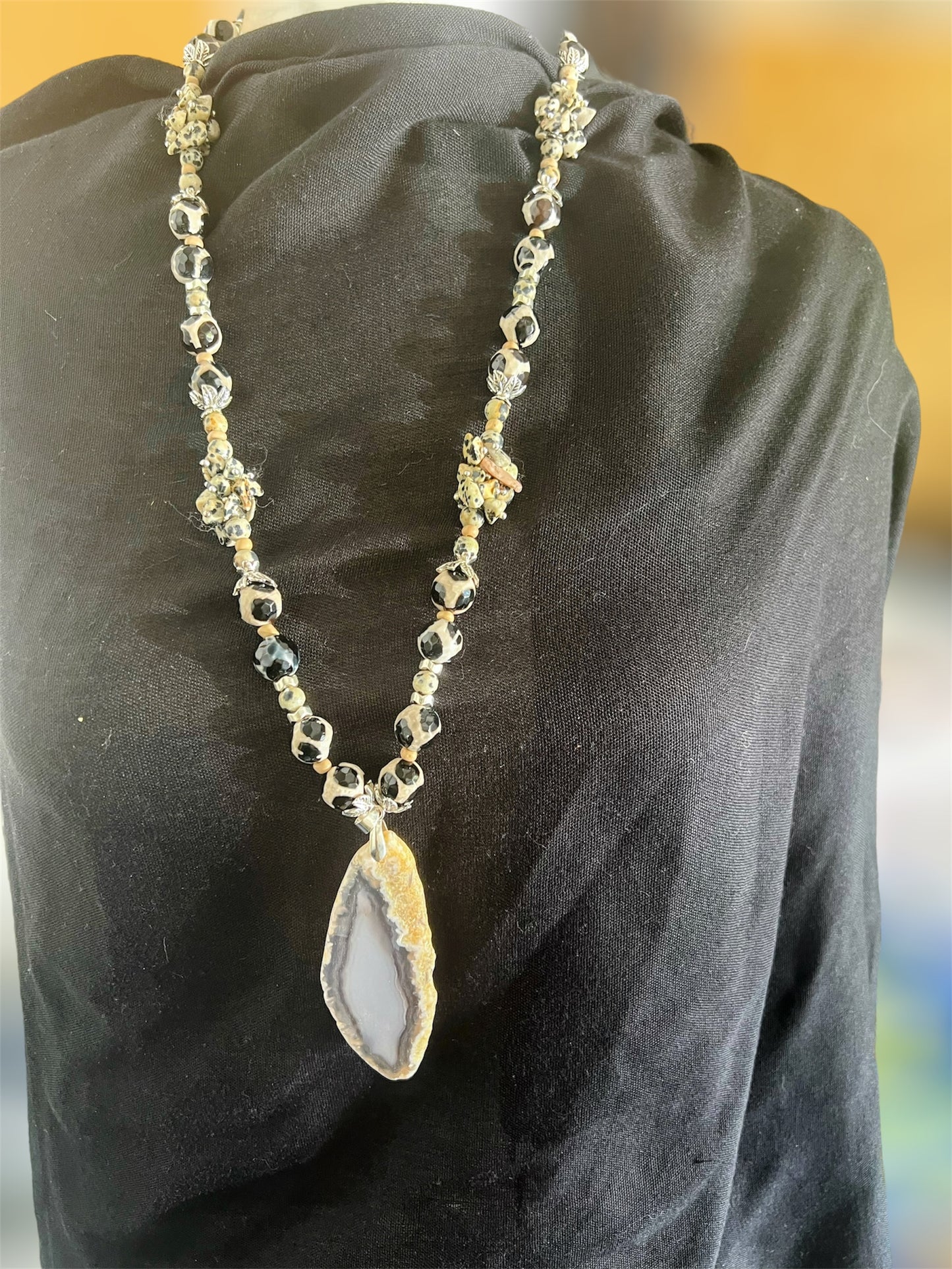 Tiger Agate Natural Stone Necklace (Diff Styles)