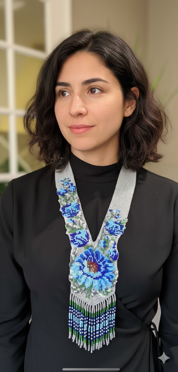 Loom Beaded Necklace – Handmade Tribal-Inspired Statement Jewelry