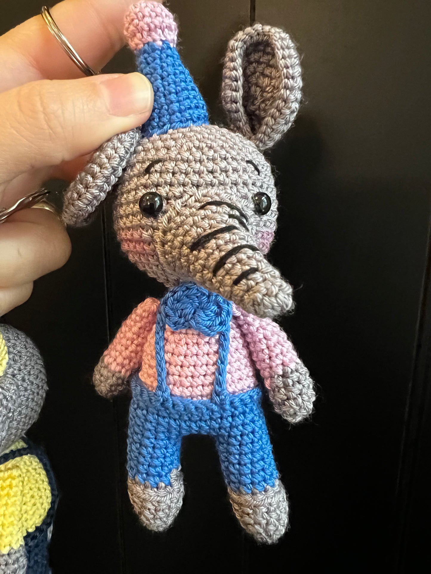 Meet Ellie and Elbert Amigurumi Keychain Toy
