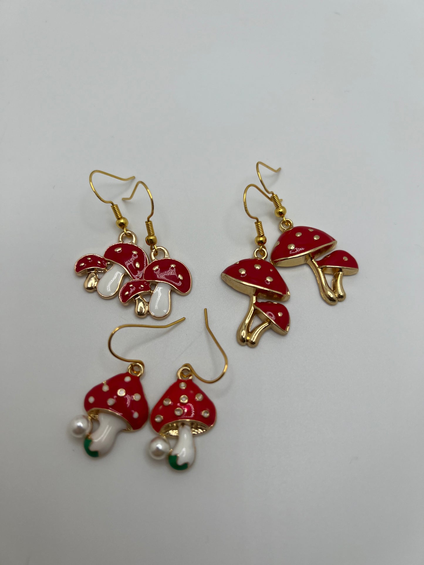 Gold Mushroom Earrings – Delicate Fungi-Inspired Studs