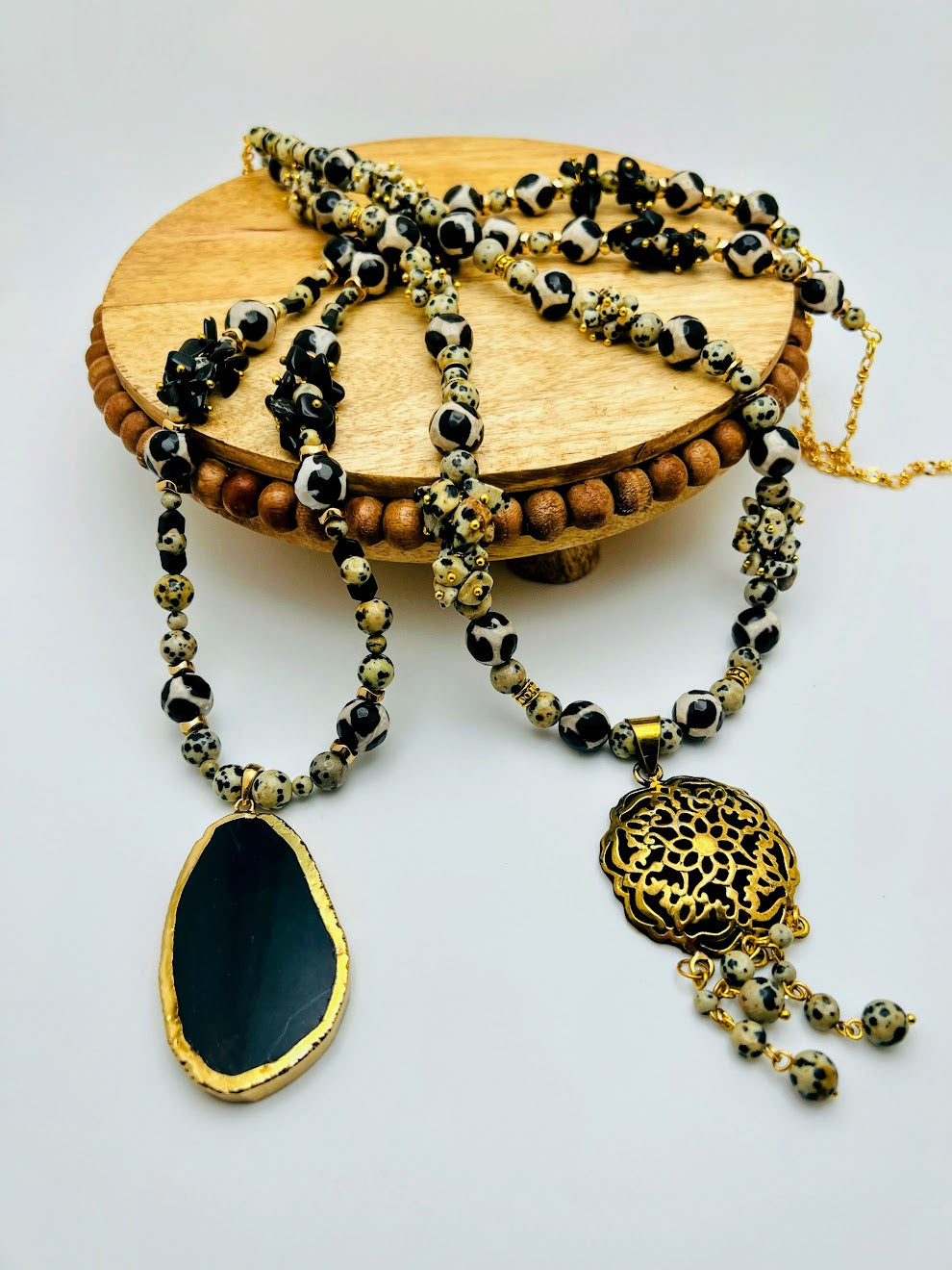 Tiger Agate Natural Stone Necklace (Diff Styles)