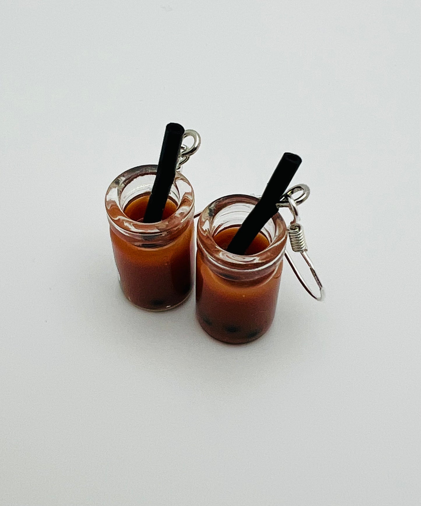 Chocolate Boba Tea Earrings – Adorable Cocoa Bubble-Tea Dangles