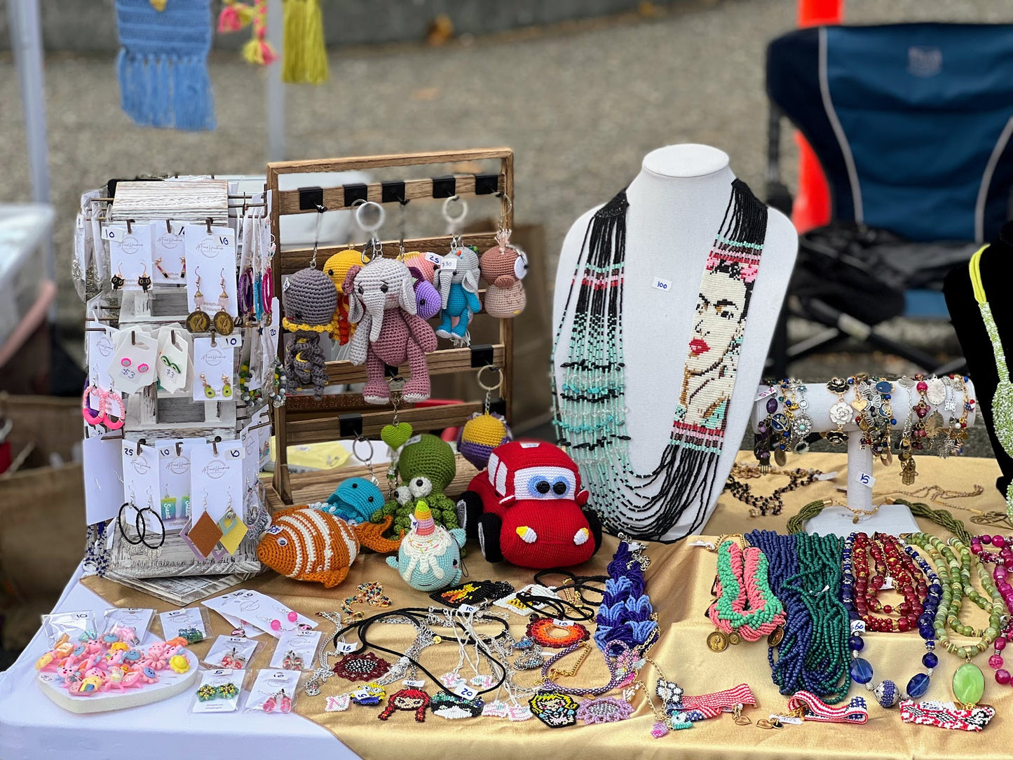 Frida Kahlo Loom Bead Necklace