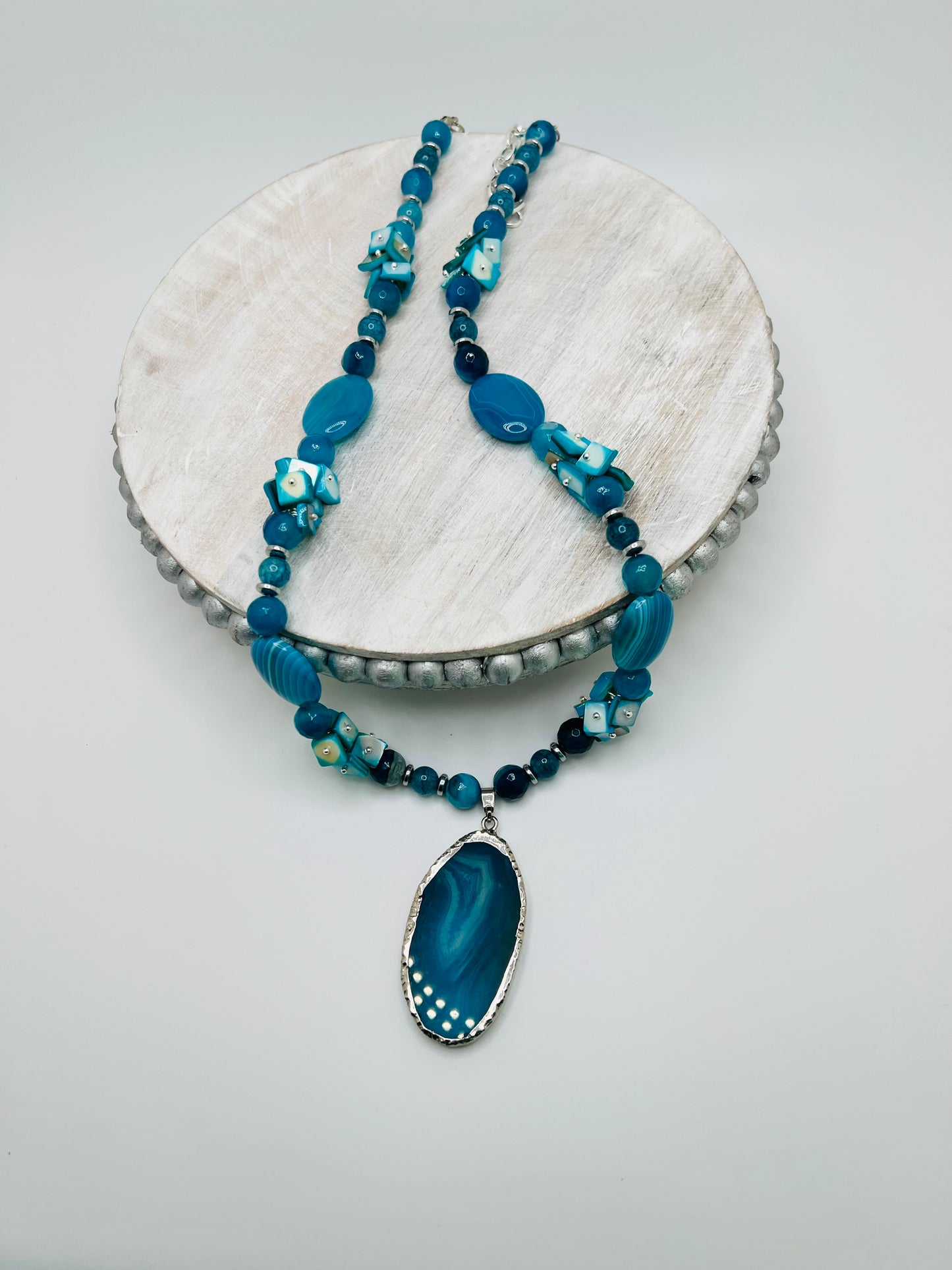 Natural Turquoise Gemstone Necklace – Authentic Healing Stone Jewelry