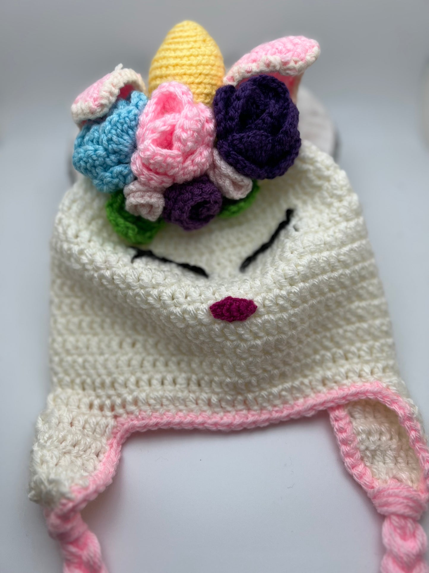 Crochet Unicorn Hat & Scarf For Kids