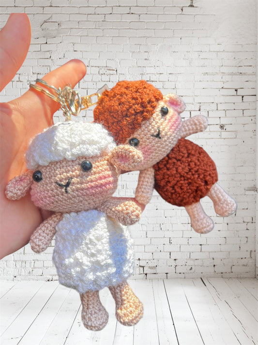 Cute 🐑 Sheep Keychain Amigurumi Toy