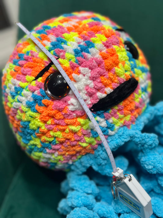Stuffed Big Jellyfish – Handmade Crochet Knitted Amigurumi Toy