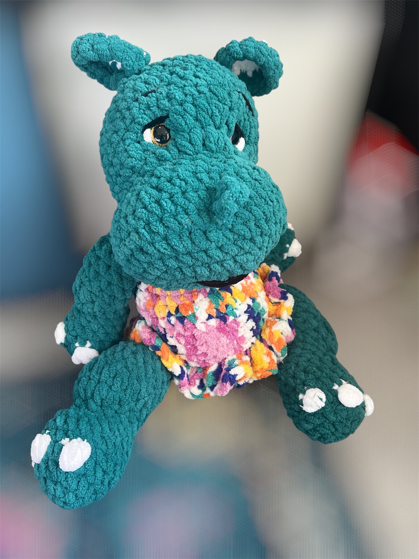 Hippo Plushie Handmade ( 2 Different Shapes)