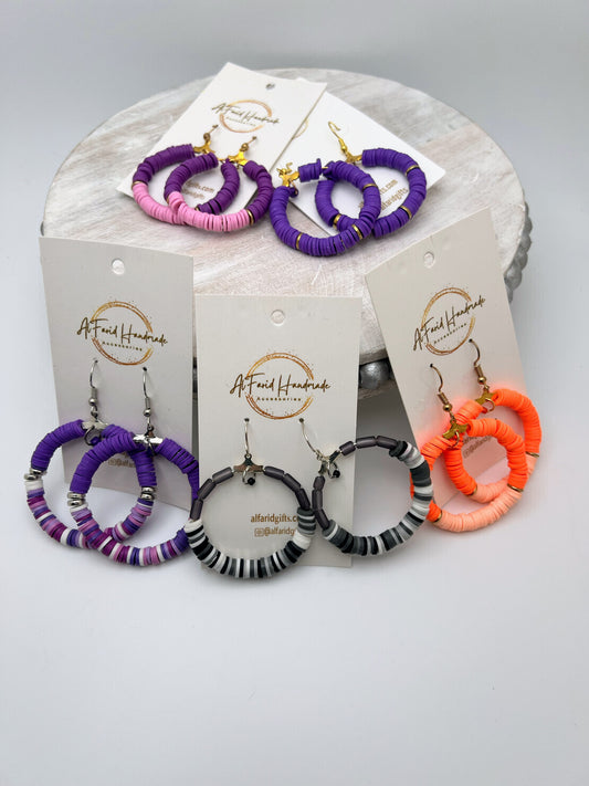 Lightweight Rubber Hoop Earrings – Modern Casual Accessory