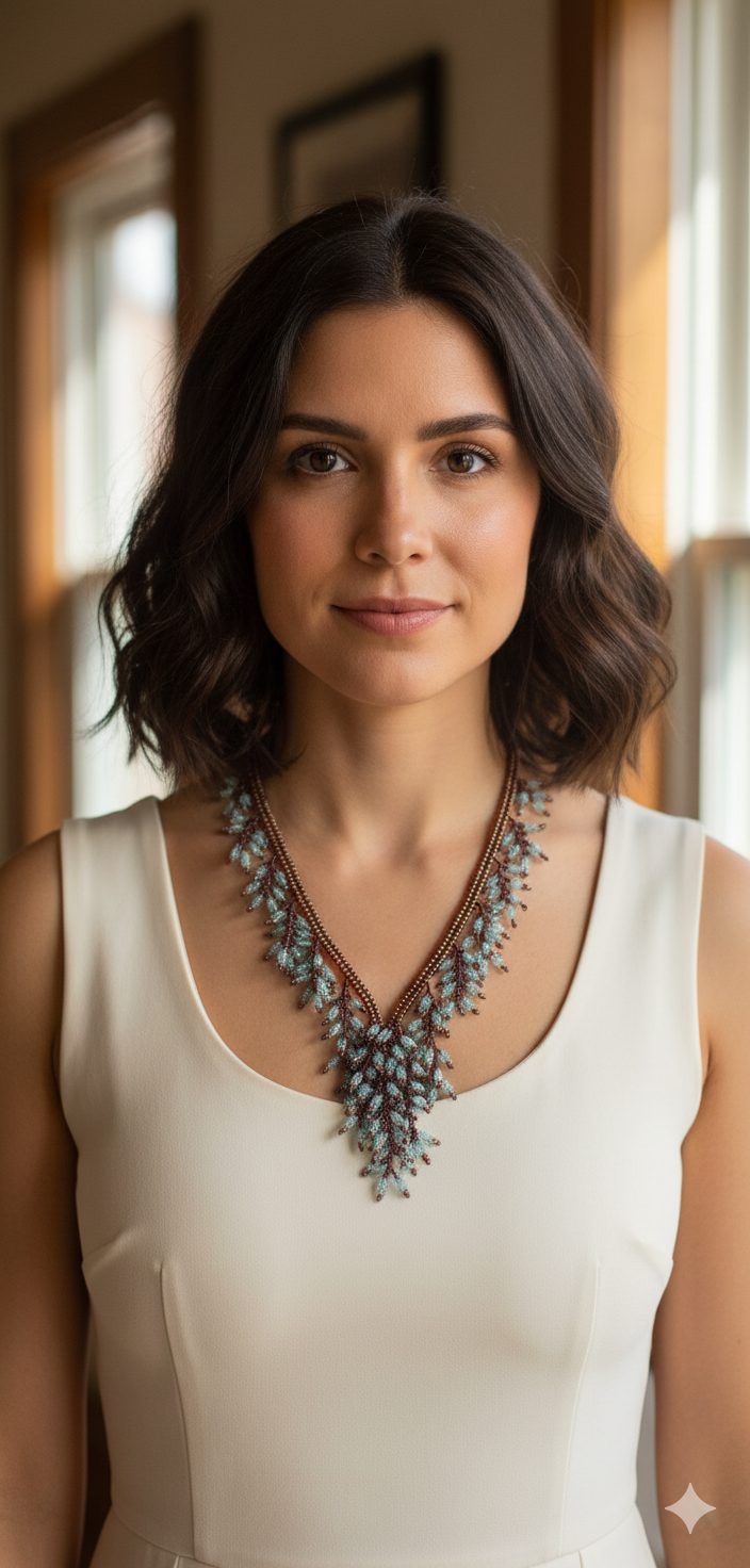 Handmade Beaded Cascade Necklaces - Statement Jewelry (2 Colors available)