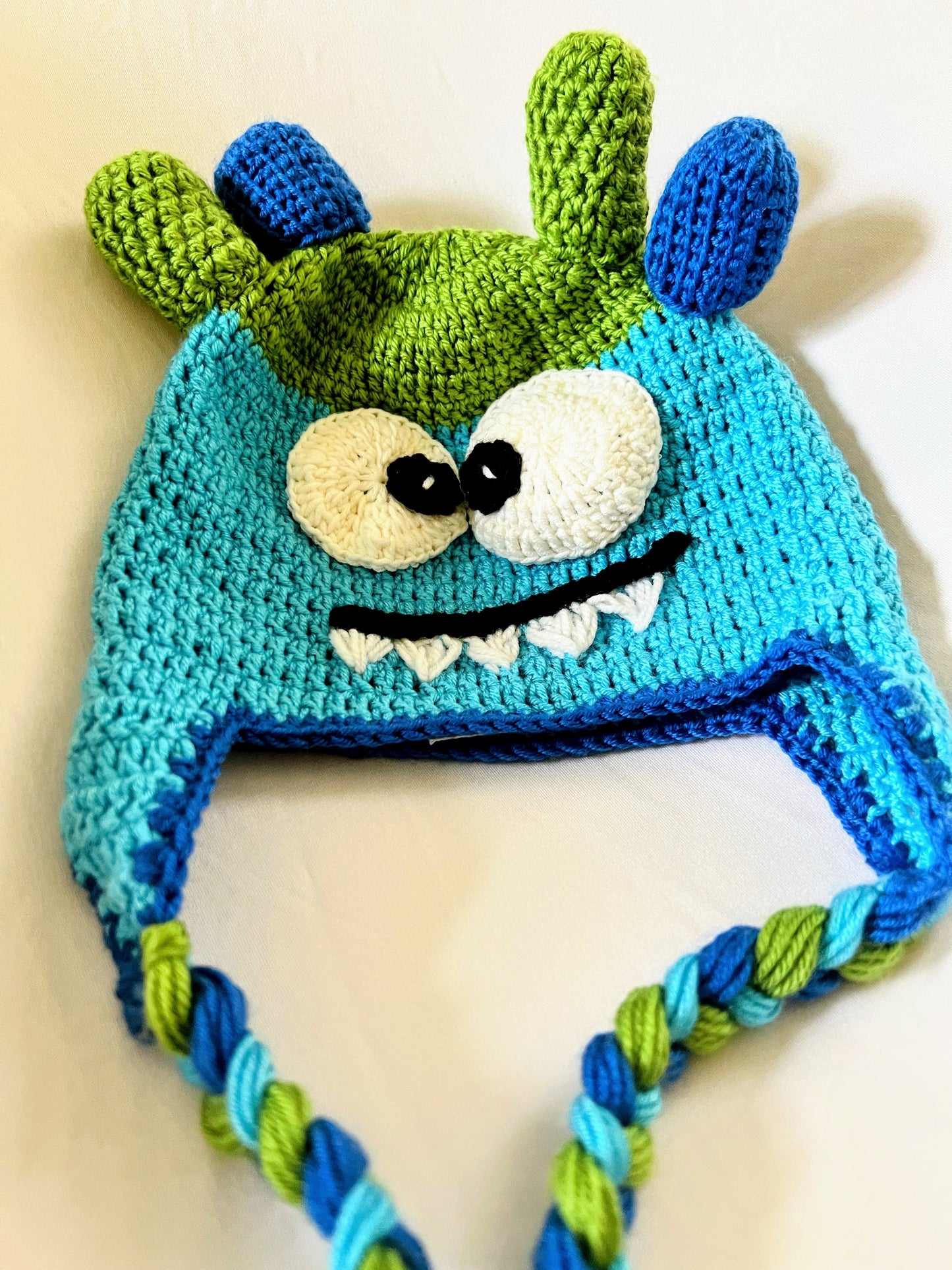 Crochet Monster Hat & Scarf For Kids