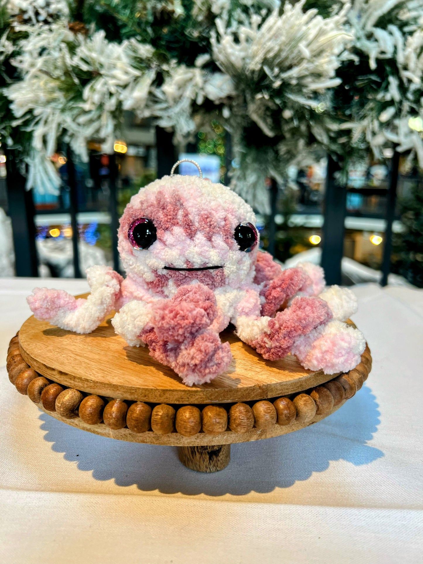 Stuffed Octopus Keychain - Crochet Knitted Amigurumi Toy (Different Colors Available)