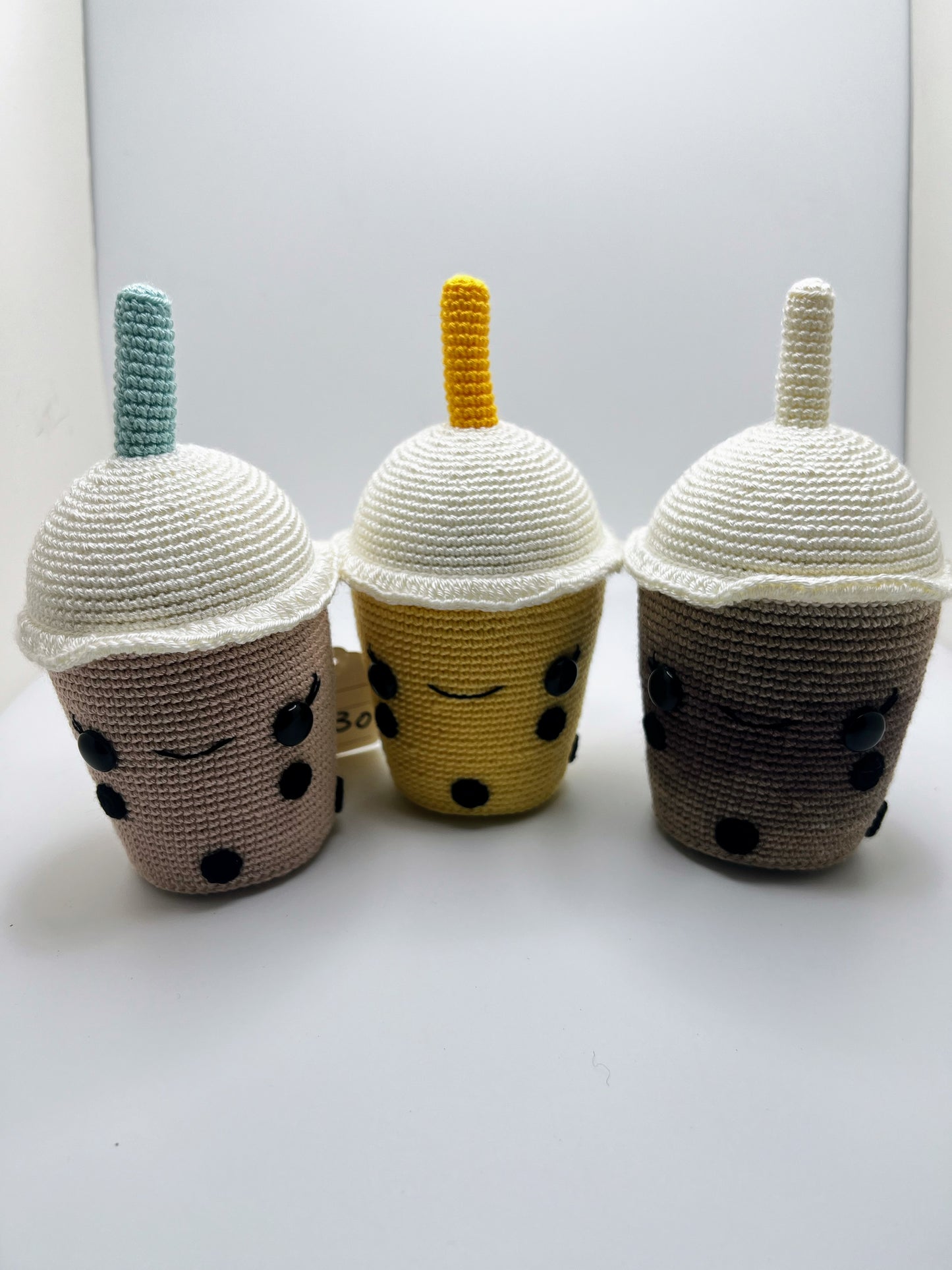 Stuffed Boba Drink Toy -A Sweet Treat - Crochet Knitted Amigurumi Toy