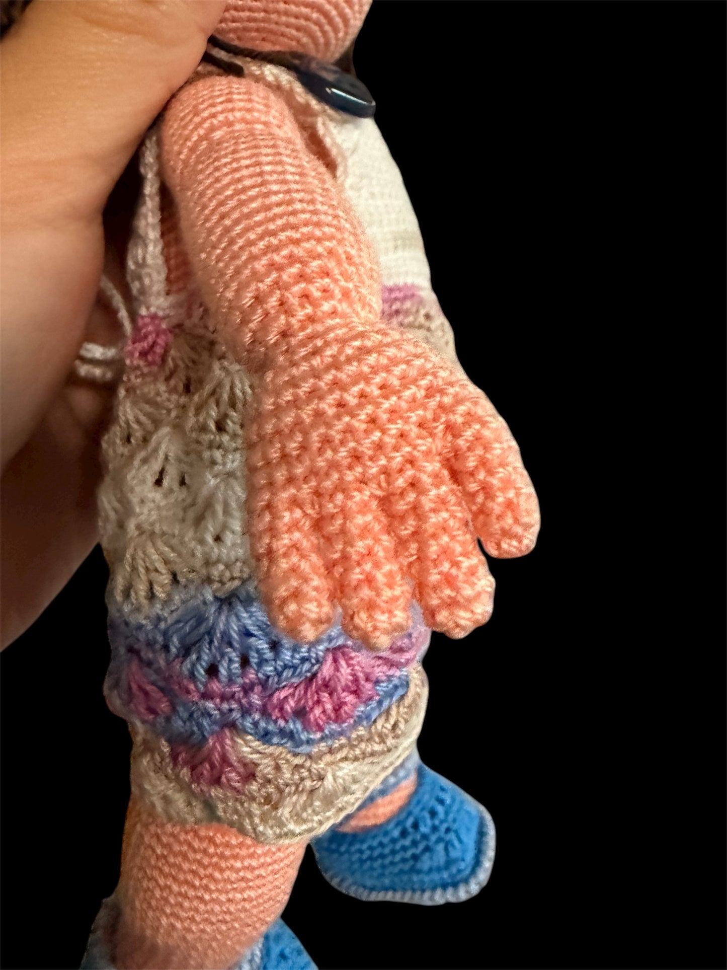 Doll With Long Hair - Crochet Knitted Amigurumi Toy