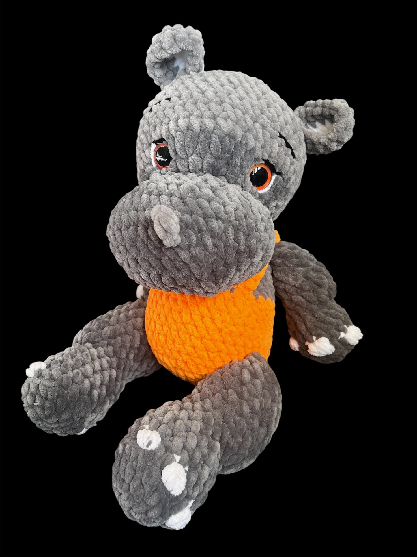 Hippo Plushie Handmade ( 2 Different Shapes)