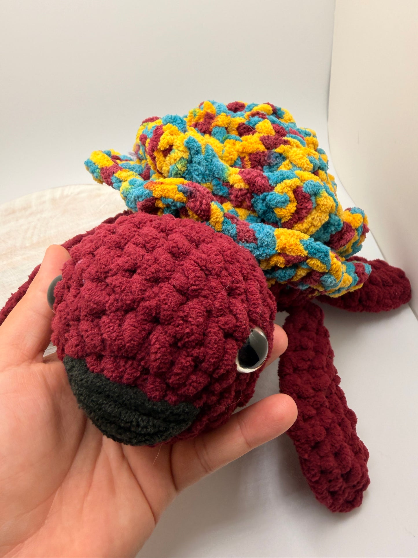 Handmade Flower Sea Turtle Amigurumi Toy (Diff Colors) – Cute Crochet Plush