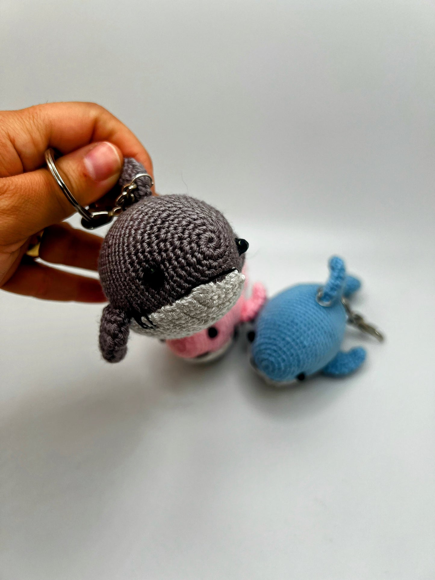 Amigurumi cute Shark Keychain Toy