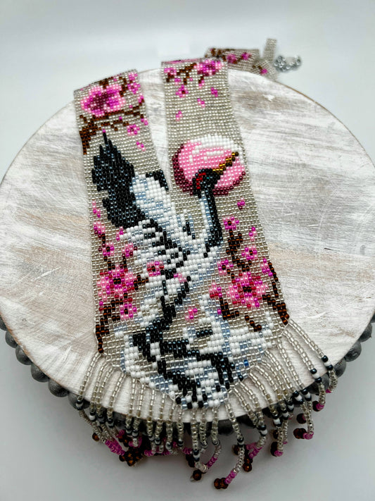 Handmade Loom Beaded Necklace – Colorful Tribal & Geometric Statement Jewelry