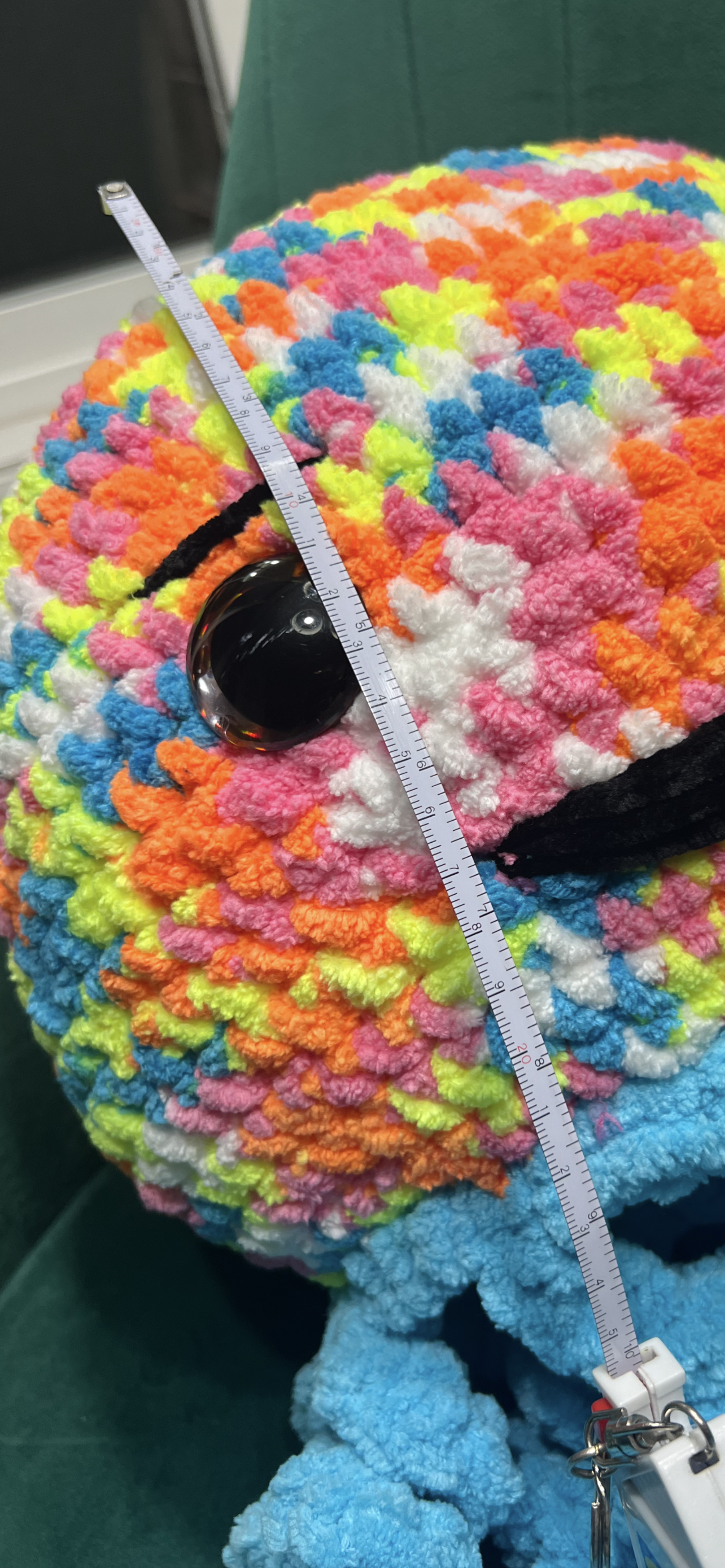 Stuffed Big Jellyfish – Handmade Crochet Knitted Amigurumi Toy