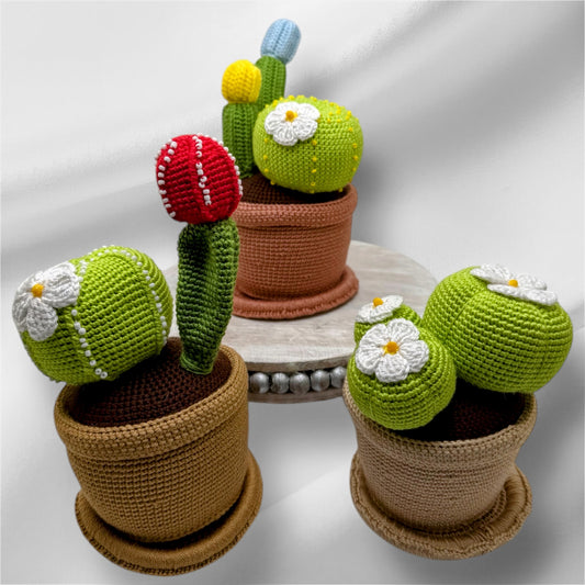 Stuffed Cactus 🌵 Toy - Crochet Knitted Amigurumi Toy