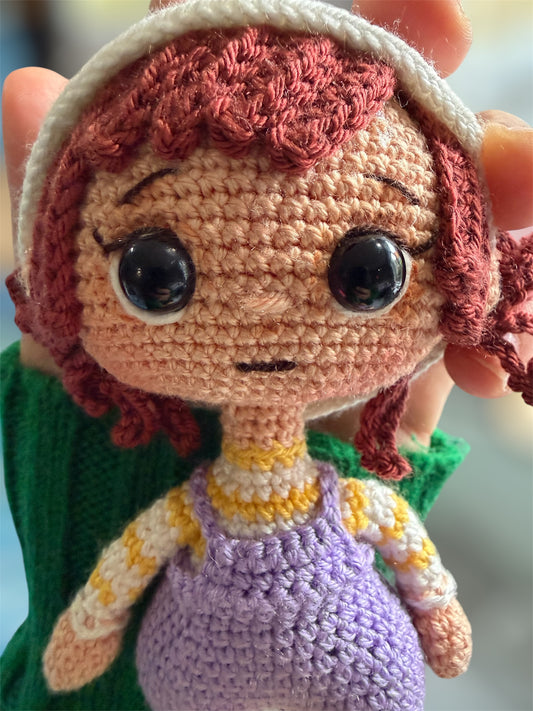 Handmade Cute Doll Keychain – Crochet Knitted Amigurumi Keychain