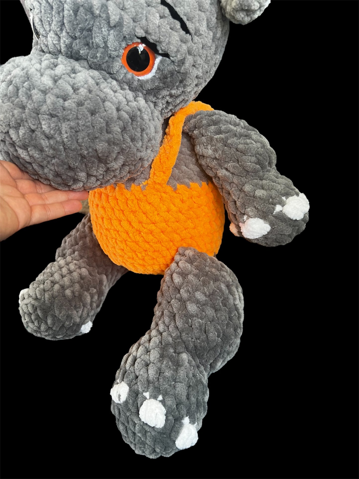 Hippo Plushie Handmade ( 2 Different Shapes)