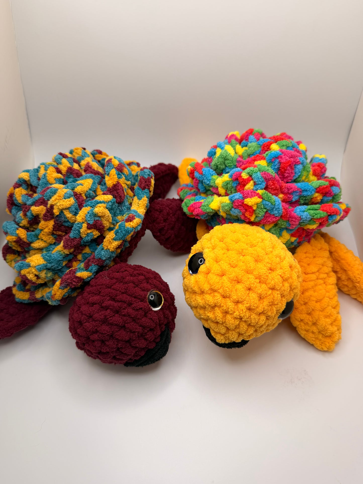Handmade Flower Sea Turtle Amigurumi Toy (Diff Colors) – Cute Crochet Plush