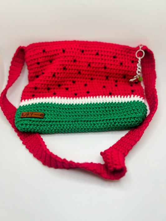Crochet Watermelon Bag for Girls & Teens