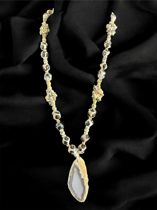 Tiger Agate Natural Stone Necklace (Diff Styles)