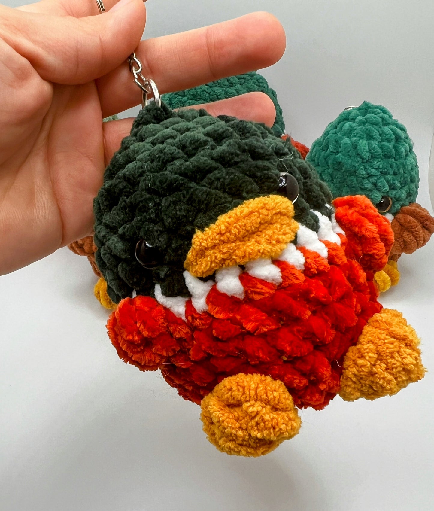 Mallard duck 🦆 keychain Amigurumi Toy