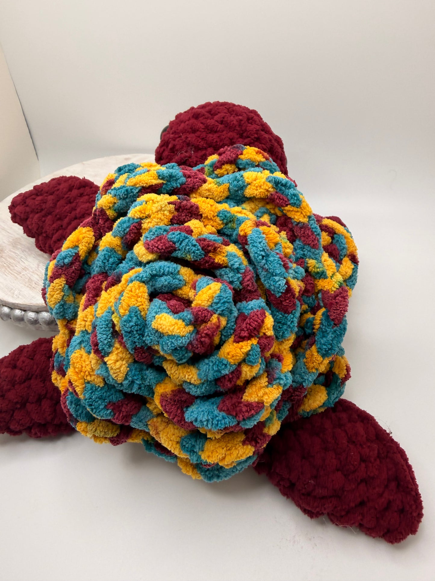 Handmade Flower Sea Turtle Amigurumi Toy (Diff Colors) – Cute Crochet Plush