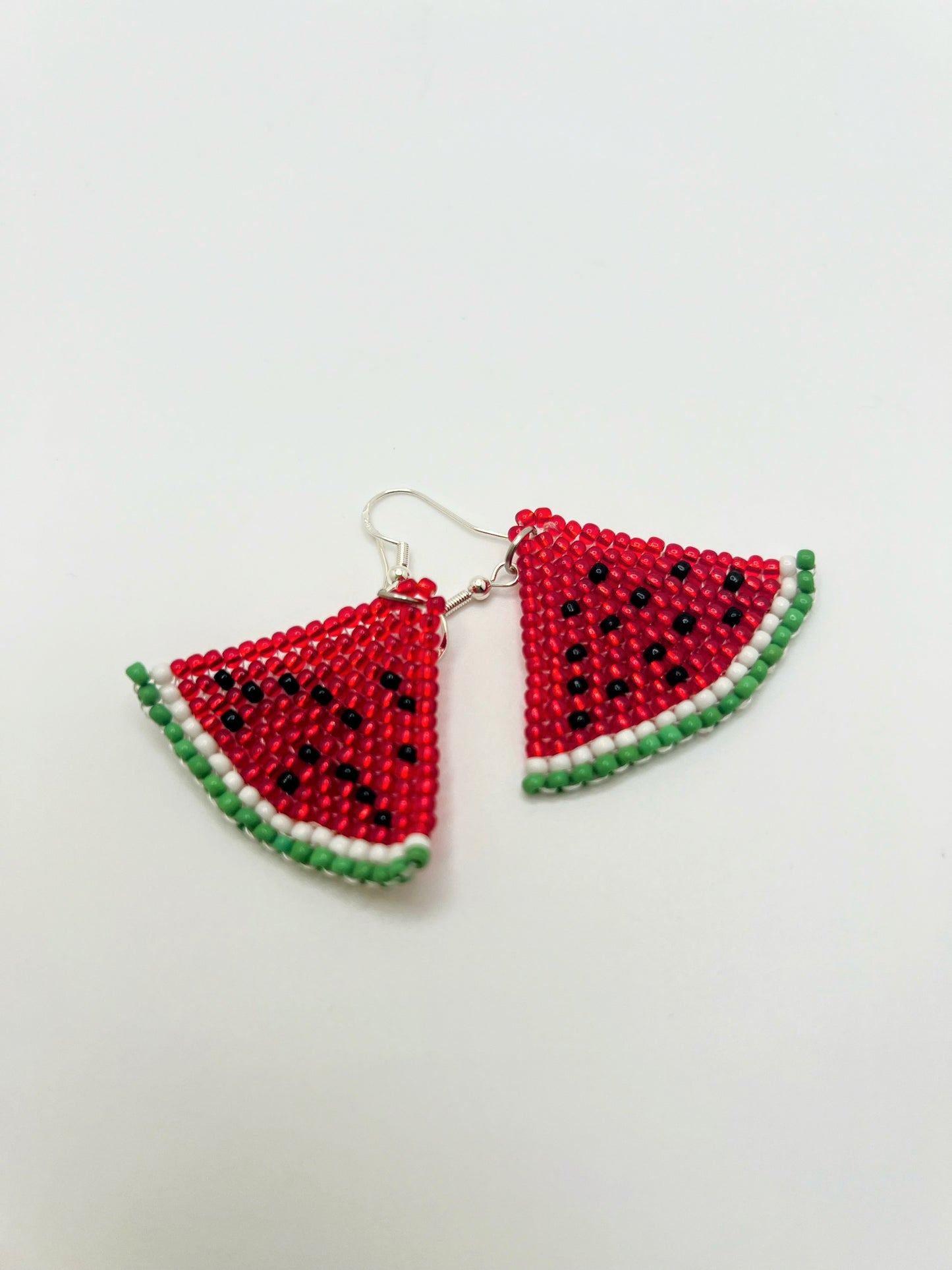 Beaded Watermelon Earrings 🍉 (3 Designs)