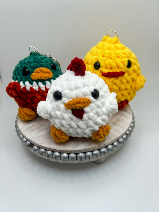 Blue & Pink Crochet Jellyfish Keychain – Handmade Amigurumi Plush Toy | Al Farid Gifts