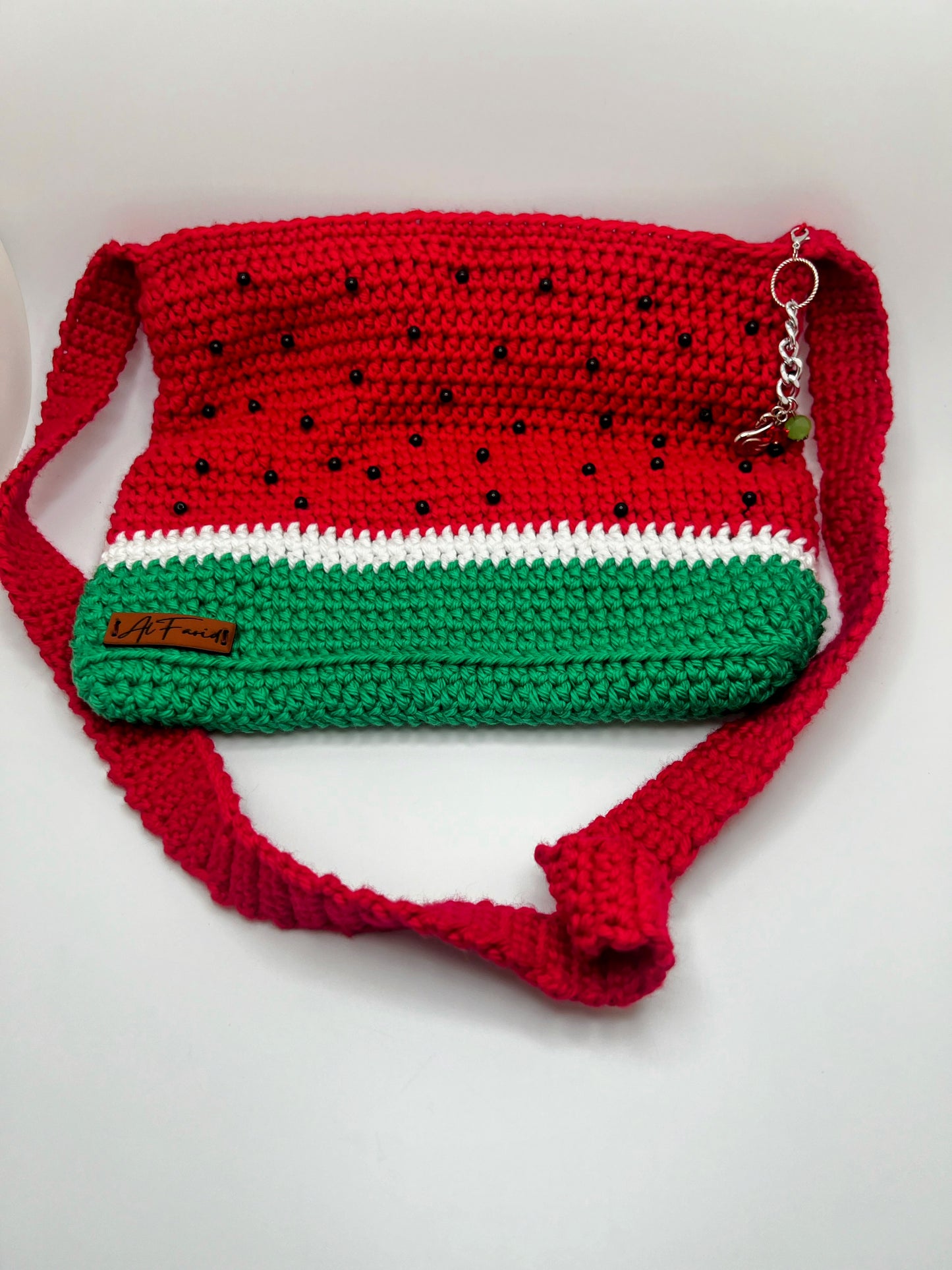 Crochet Red Watermelon Bag - For Girls & Teens