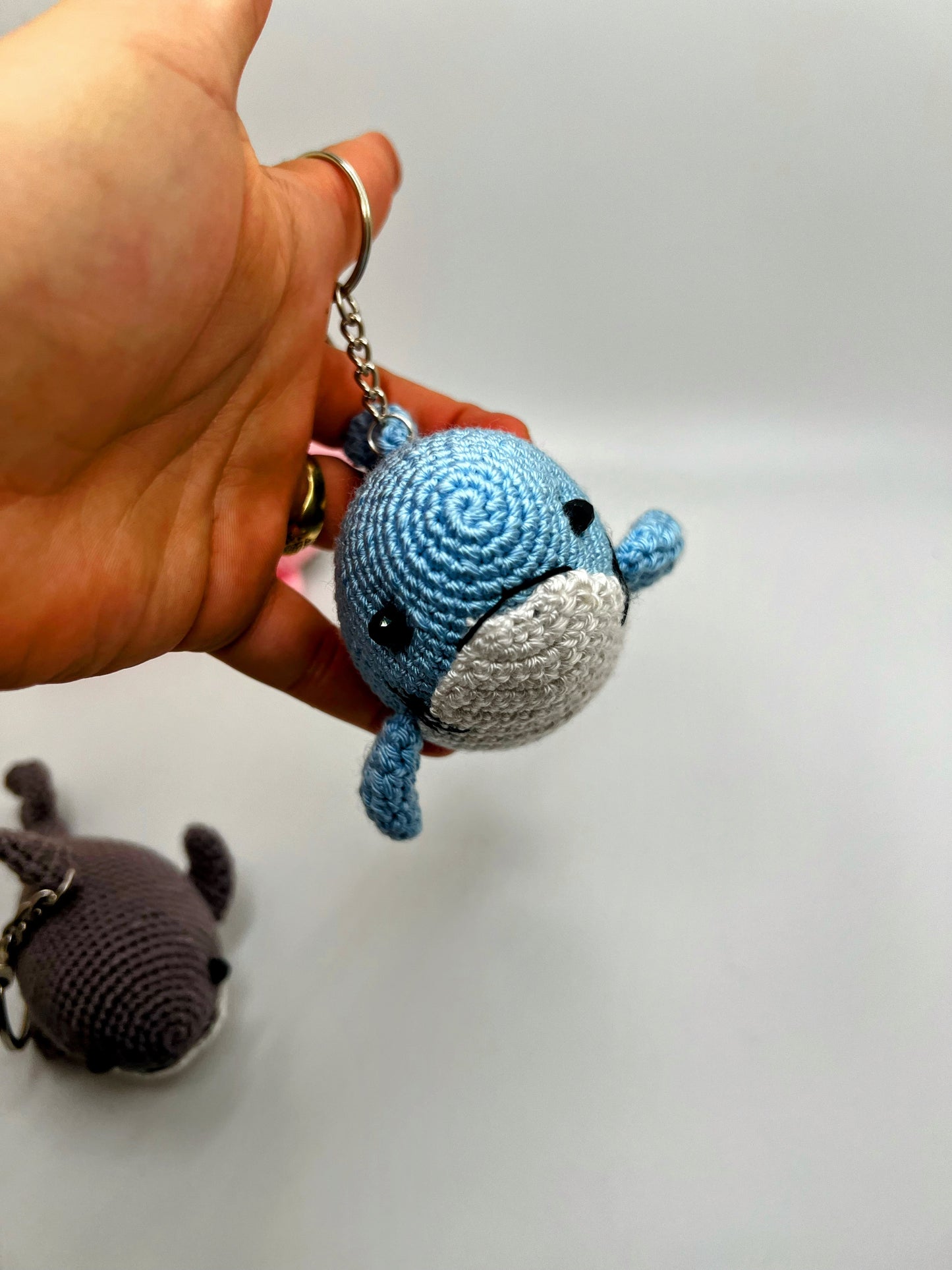 Amigurumi cute Shark Keychain Toy