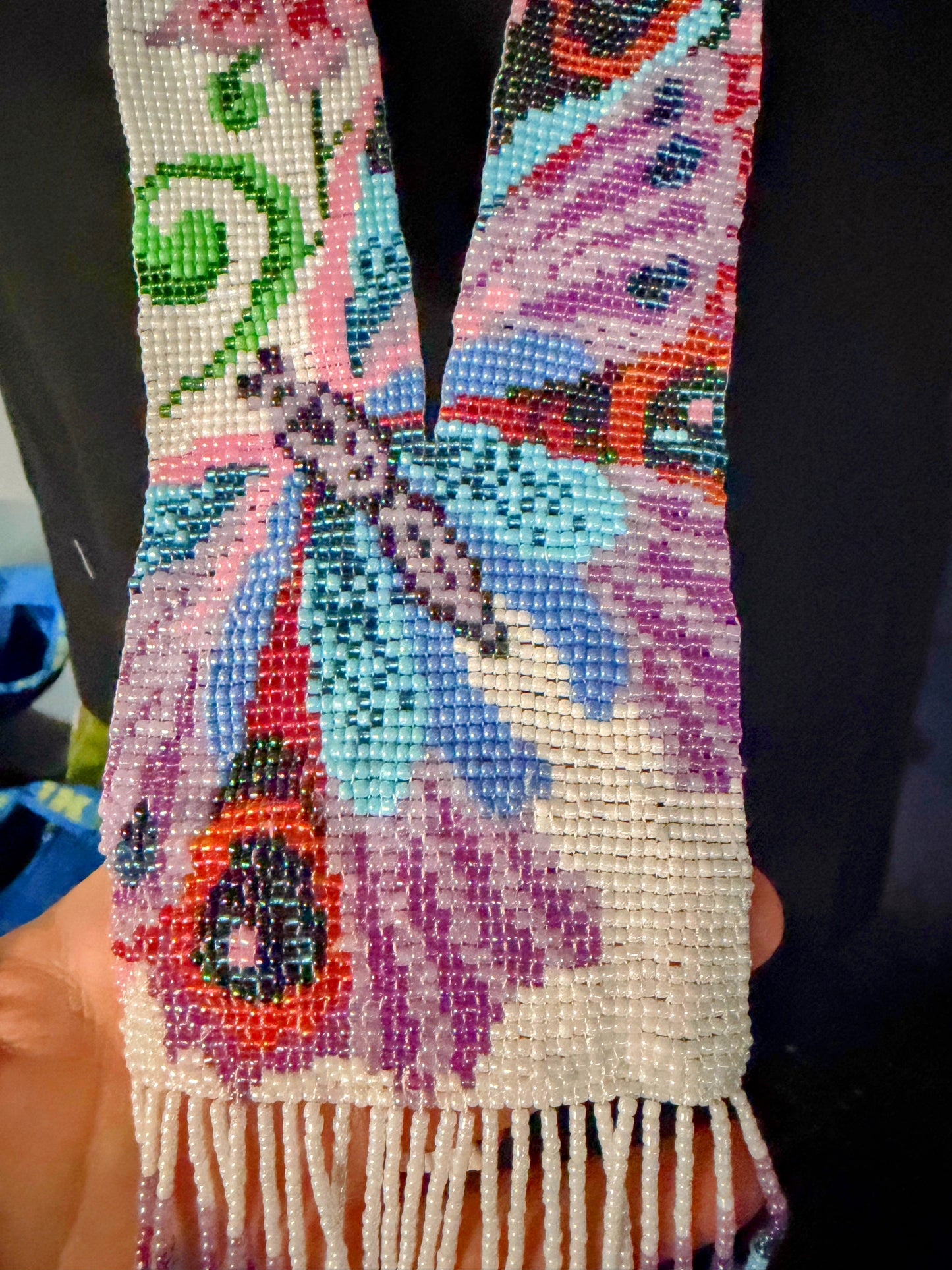 Flower & Butterfly Design Loom Beaded Necklaces