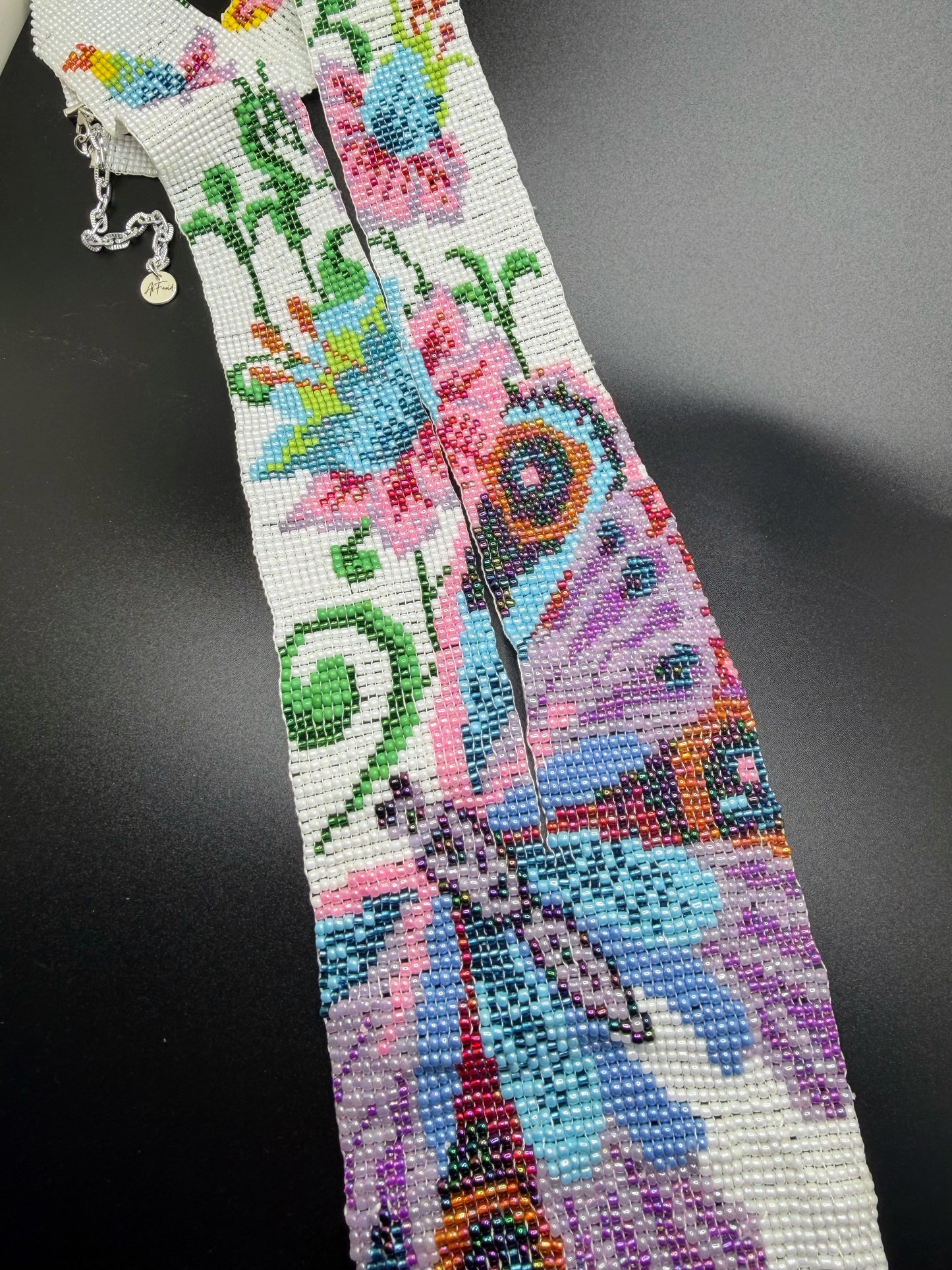 Flower & Butterfly Design Loom Beaded Necklaces