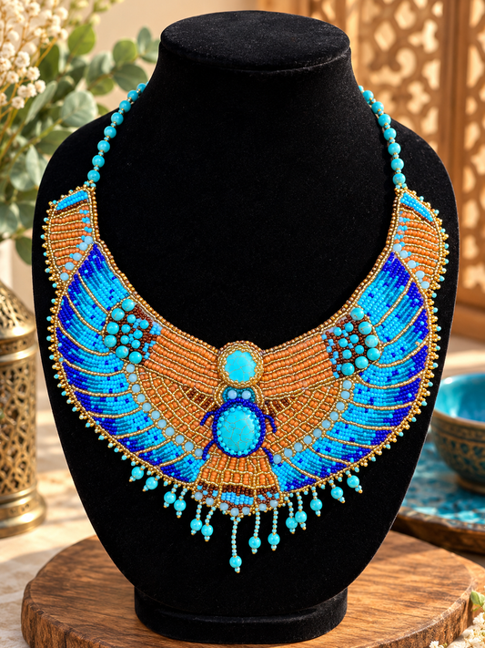 Egyptian Beaded Collar Necklace