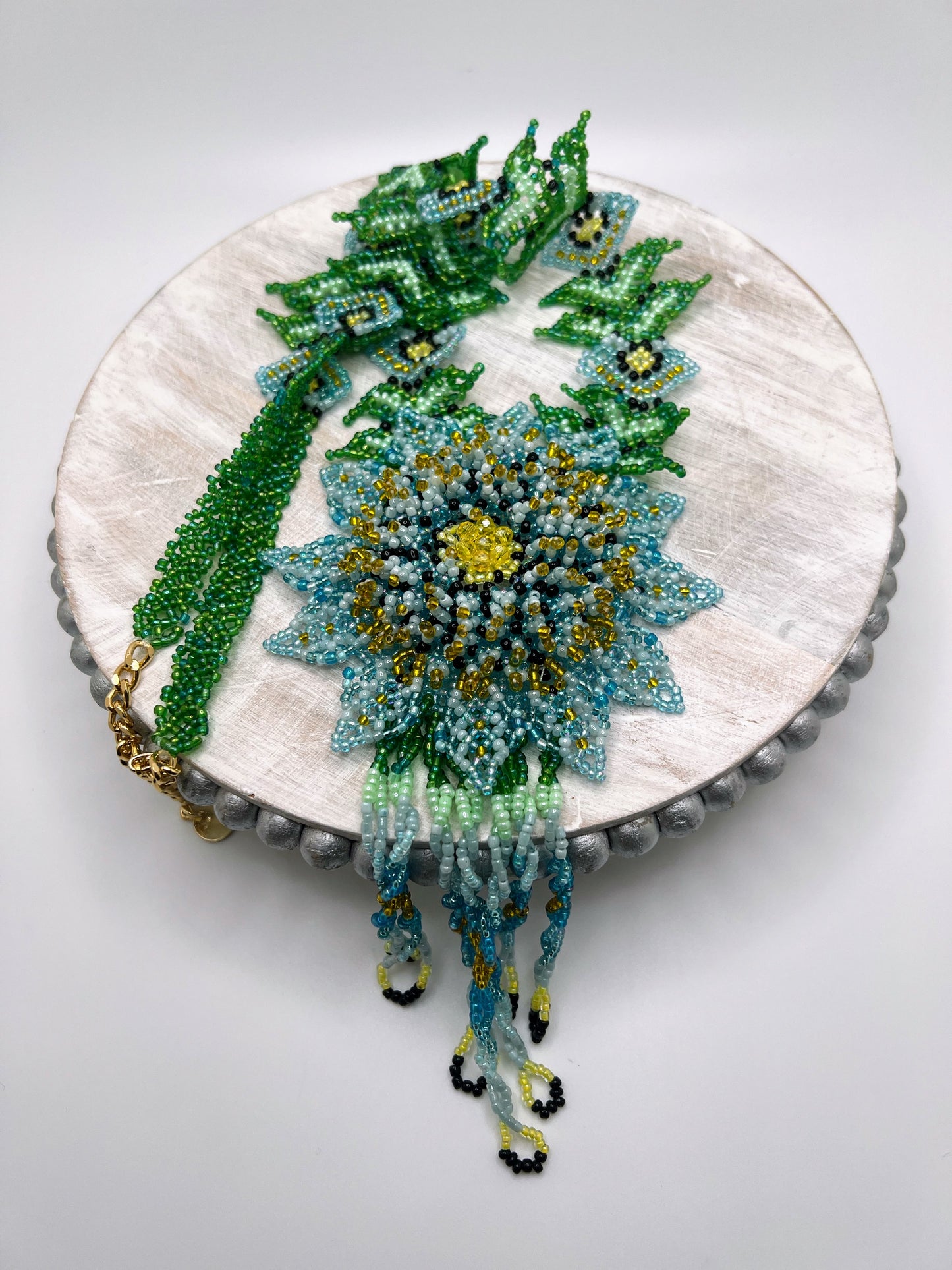 3D Chrysanthemum Flower Necklace (4 Colors Available)
